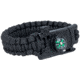 Voodoo Tactical Survival Bracelet w/ Mini Knife And Compass, Black, One Size, 02-2020001000