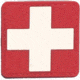 Voodoo Tactical White Cross Combo Red And White Patch, Rubber, Red/White, 07-0985133000