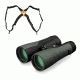 Vortex Crossfire 12x50 Binocular, Green CF-4304 w/Vortex Binocular Harness Strap VTHARNESS
