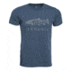 Vortex Men's Organic Salmon Tee, Navy Heather, M 119036-SAL-M