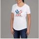 Vortex Stars and Stripes SS T-Shirt - Womens, White, L, 121-49-WHIL