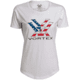 Vortex Stars and Stripes SS T-Shirt - Womens, White, L, 121-49-WHIL