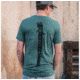 Vortex The Eagle Has Landed T-Shirt - Mens, Mint-Black Heather, 2X, 120-29-MBH2X