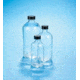 VWR Boston Round Bottles, Clear, Narrow Mouth VW5113233V24 Convenience Packs With Caps Attached