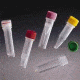 VWR Screw-Cap Microcentrifuge Tubes 3624-875-306 Screw Cap Tubes With Purple Standard Caps And Assorted Color-Coded Inserts