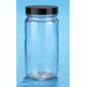VWR Straight-Sided Glass Jars, Wide Mouth VW5513289V86 Convenience Packs With Caps Attached