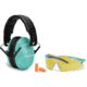 Walker's GWP-YWFM2GFP-LTL Folding Muff Combo Kit 23 DB Over The Head Polymer Tea