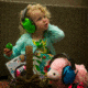 Walkers Baby &amp; Kids Passive Protection Folding Ear Muffs, 23 dB NRR, Lime Green, GWP-FKDM-LG