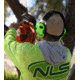 Walkers Razor Digital Slim Electronic Low-Profile Headband Ear Muff w/2 Microphones, 23 dB, Hi Viz Green, GWP-RSEM-HVG