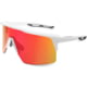 WarBird Ghost Wolf Glasses, White Frames/Rose Red Shield, EYGWWHRORDR