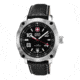 Wenger Mens Outback Sport Watch w/ Black and white dial/black Leather strap 79375