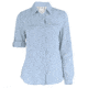 White Sierra Canyon Crest Long Sleeve Shirt - Women's-Rain Mist-Small