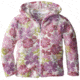 White Sierra Printed Winter Blossom Bomber Hoody - Girls