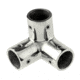 Whitecap O.D. SS 3-Way Corner Fitting 7/8" 44661