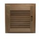 Whitecap Teak Louvered Door &amp; Frame - Right Hand - 15" x 15", 60722