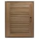 Whitecap Teak Louvered Door &amp; Frame - Right Hand - 15" x 20", 60724