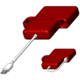 Whitetailr PhoneREAD'R iPhone Deluxe, Red 85306