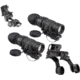 Wilcox G11 Night Vision Goggle Mount, TRYBE Optics PVS-14 GEN 3 White Phosphor Night Vision Monocular, Filmless Tube, 64-72 lp/mm, Regular, and TRYBE Optics PVS-14 Dual Bridge Mounting System