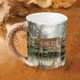Wild Wings Sculpted Mug Tranquil Waters Whitetail Deer, Tan, 8955712365