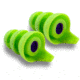 WildEar SafEarz Ready-Fit Shooter Filter Ear Plugs, Green, Small/Medium/Large/Xlarge, SAFEARZ-IMP-1