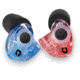 USED WildEar TruEarz Ready-Fit Shooter Filter Ear Plugs, Red/Blue, Slim/Standard/Large, TRUEARZ-IMP-1, EDEMO1, Condition Fair, Other