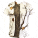 Wildfowler Quick-Dry Short Sleeve Mens T-Shirt, Wildtree Snow, Medium, QDT-WTS-M