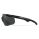 Wiley X Changeable Series Saber Advanced Safety Glasses, Matte Black Frame, Grey Lens, 302