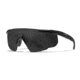 Wiley X Changeable Series Saber Advanced Safety Glasses, Matte Black Frame, Grey Lens, 302