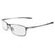 Wiley X Duece Eyeglasses, Brushed Silver Frames w/Non-Rx Lenses - mk5660s