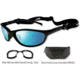 Wiley X JP-2 Sunglasses/ Goggles w/ Blue Ice Lenses/ Gloss Black Frame 509