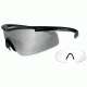 Wiley X PT-3 Sunglasses w/ 2 Lens Set - Smoke and Clear PT-3SC