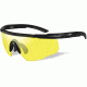 Wiley X Saber Advanced Sunglasses - Matte Black Frame w/ Pale Yellow Lens 300, EDEMO1