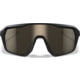 Wiley X Citadel Captivate Sunglasses, Matte Black Tan Temples Frame, Tungsten Mirror Lenses, CHCTD04