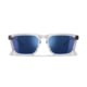 Wiley X Zulu Captivate Sunglasses, Gloss Crystal Clear Frame, Gloss Black Temples, Polarizedarized Blue Mirror Lenses, AC4ZUL09