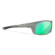 Wiley X WX Grid Sunglasses, Captivate Pol Green Mirror Lenses, CCGRDPGM