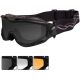 Wiley X Spear Goggle - 3 Lens - Smoke Grey,Clear,Light Rust / Matte Black Frame, SP293B