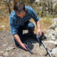 Winbest Handheld Metal Detector Surveyor-100 Metal Detector, Built-In LED Flashlight, Black, Length 11 in BE12744
