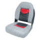 Wise Pro-Angler Folding Boat Seat, Marble Grey/Regal Red/Charcoal, Medium, 3304-1881