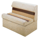 Wise Deluxe 36in Pontoon Bench And Base Sand/Chestnut/Gold, 8WD100-1010
