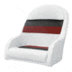 Wise Deluxe Bucket Seat /Charcoal/Red, White, 8WD120LS-1009