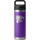 Yeti Rambler 18 oz Water Bottle with Chug Cap - NCAA Kansas State, Team Purple, 28100006817