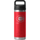 Yeti Rambler 18 oz Water Bottle with Chug Cap -MLB Cincinnati Reds, Rescue Red, 28100006841