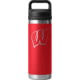 Yeti Rambler 18 oz Water Bottle with Chug Cap - NCAA Wisconsin, Rescue Red, 28000009709
