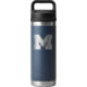 Yeti Rambler 18 oz Water Bottle with Chug Cap - NCAA Michigan, Navy, 28100006796