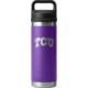 Yeti Rambler 18 oz Water Bottle with Chug Cap - NCAA TCU, Team Purple, 28100006814