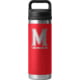 Yeti Rambler 18 oz Water Bottle with Chug Cap - NCAA Maryland, Rescue Red, 28100006844