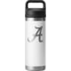 Yeti Rambler 18 oz Water Bottle with Chug Cap - NCAA Alabama, White, 28100006872