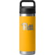 Yeti Rambler 18 oz Water Bottle with Chug Cap - NCAA Pittsburgh, Team Yellow, 28100006900