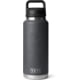 Yeti Rambler 36 oz Water Bottle w/Chug Cap, Black Stone, 21071507598