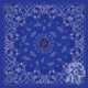 Zan Headgear Bandanna, Cotton, Navy Paisley B002